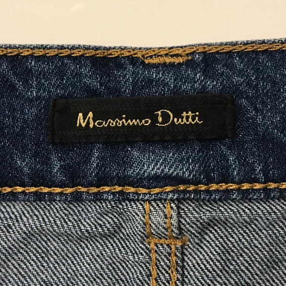 MASSIMO DUTTI MEDIUM WASH MIDLENGTH PENCIL JEAN SKIRT SIZE 6 - Picture 5 of 9